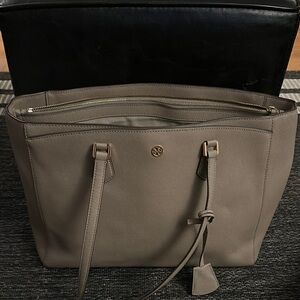 Tory Burch Gray Structured Tote Bag or Best offer